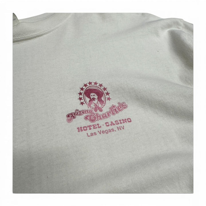 Vintage Single Stitch Arizona Charlies Graphic T shirt White (XL)