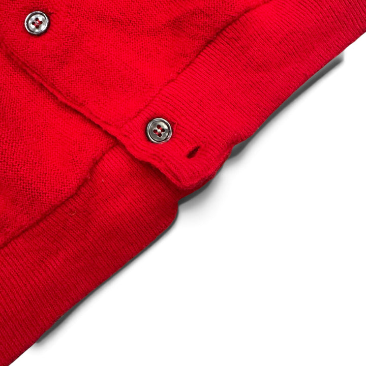 Vintage Lacoste Knitted  Cardigan Red Women (L)