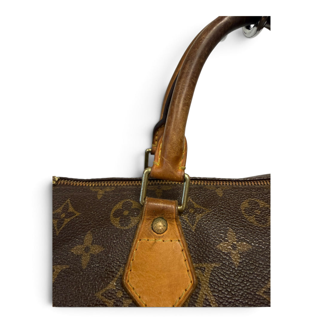 Louis Vuitton Speedy 30 Monogram  Bag Brown
