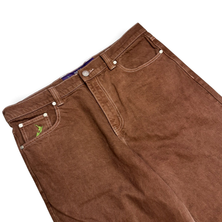 Always Do What You Should Do Brown Denim Trousers (M)