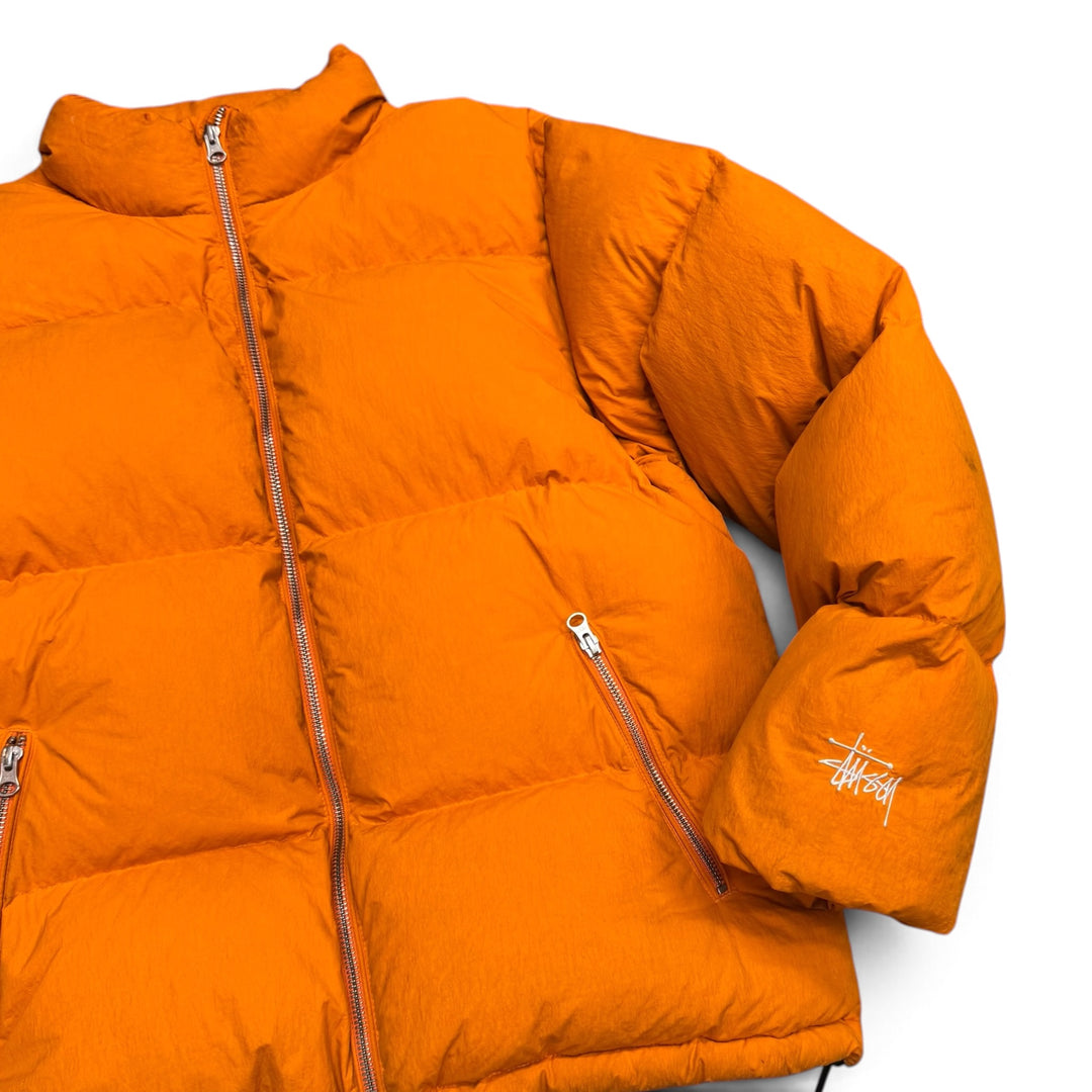 Stussy Nylon Down Puffer Jacket Orange (M)