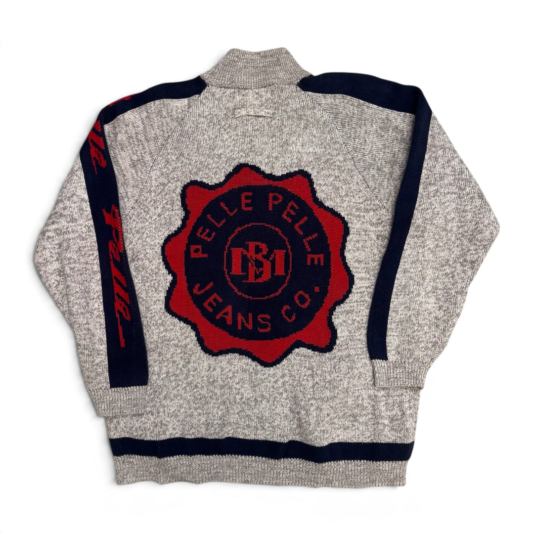 Vintage Pelle Pelle Knitted Jumper Grey (L)
