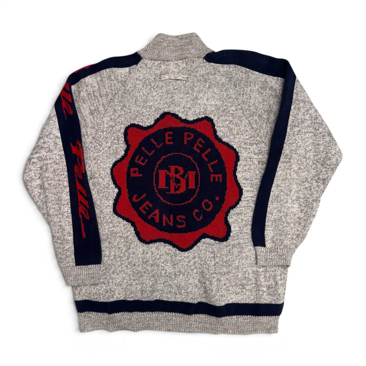 Vintage Pelle Pelle Knitted Jumper Grey (L)
