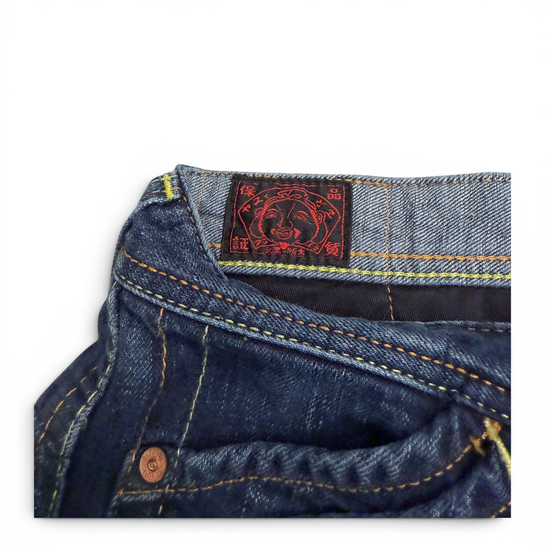 Vintage Evisu Cargo Jeans Blue 34"