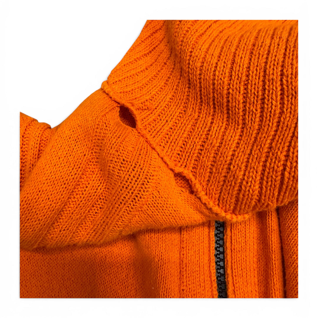 Stone Island Full Zip Up Hoodies Orange (XXL)
