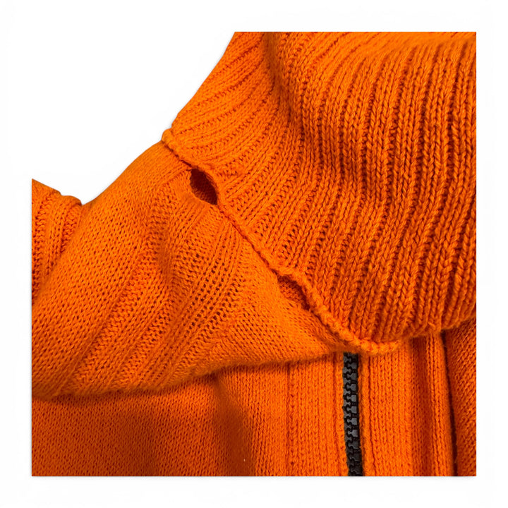 Stone Island Full Zip Up Hoodies Orange (XXL)