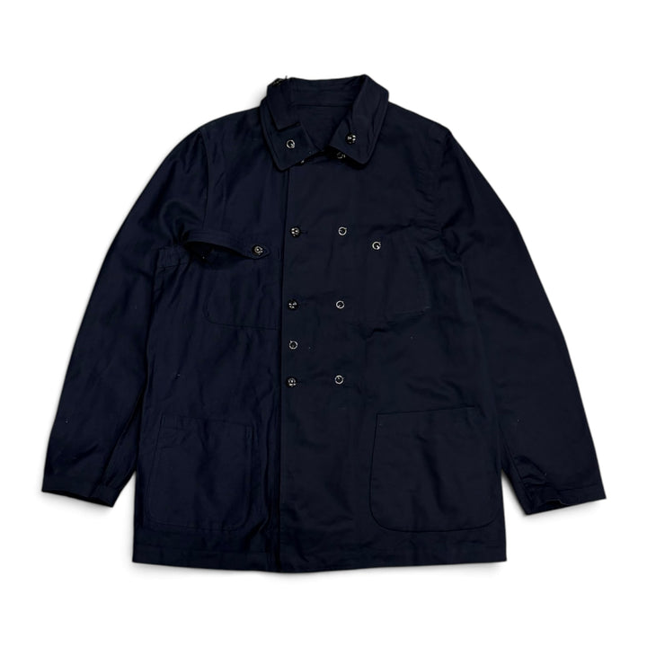 Vintage Jipijapa Button Up  Jacket Navy (L)