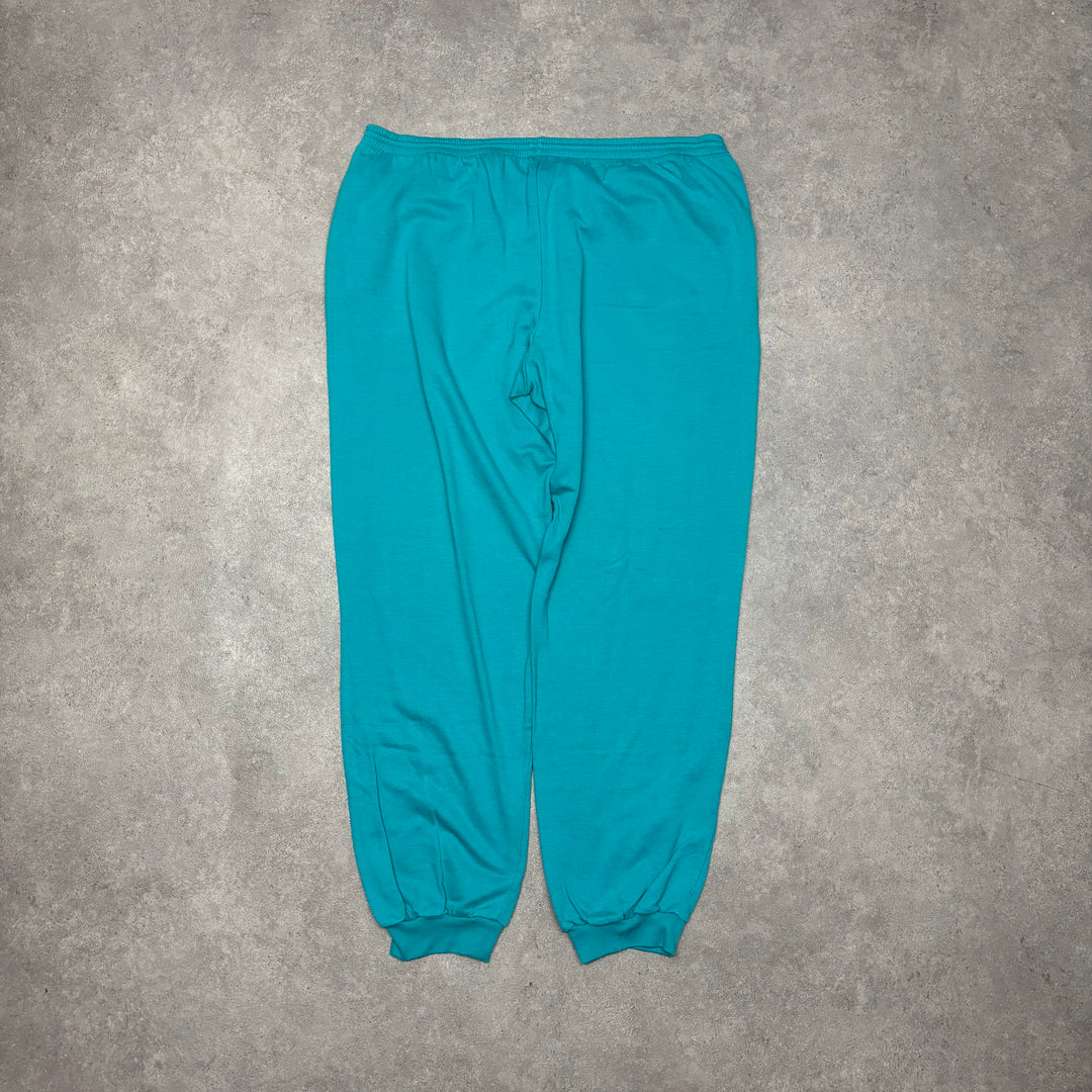 80's Vintage Adidas Teal & Purple Full Tracksuit Set (XL)