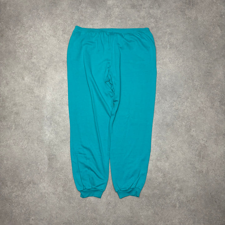 80's Vintage Adidas Teal & Purple Full Tracksuit Set (XL)