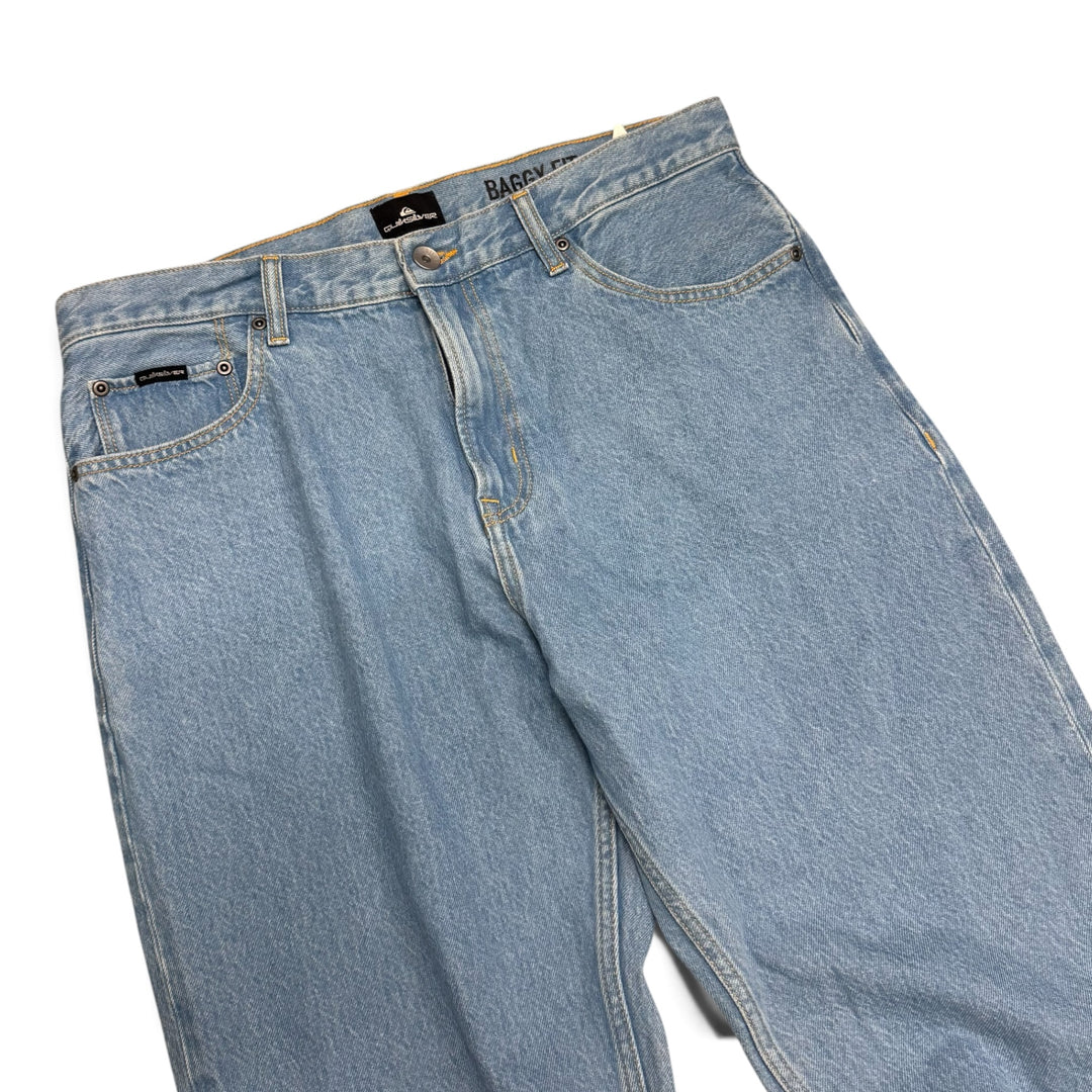 Quiksilver Light Blue Denim Baggy Fit Jeans (32)