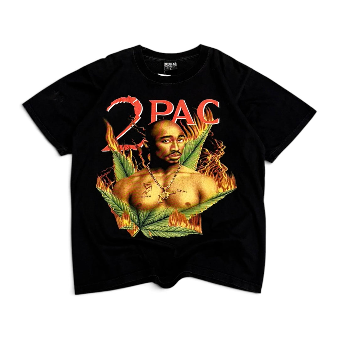 Vintage 2 PAC Graphic T shirt Black (L)