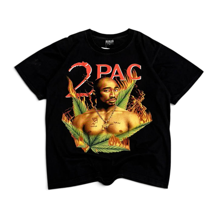 Vintage 2 PAC Graphic T shirt Black (L)