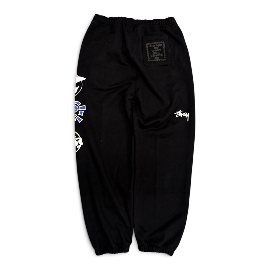 Stussy x Always Do What You Should Do Black Stack Sweatpants (L)