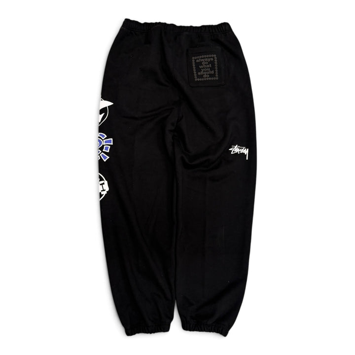 Stussy x Always Do What You Should Do Black Stack Sweatpants (L)