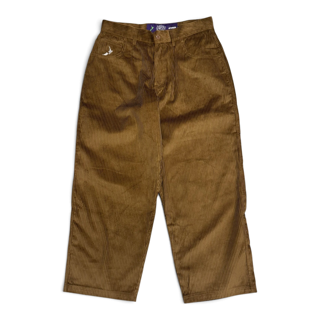 Always Do What You Should Do Brown Corduroy Trousers (L)
