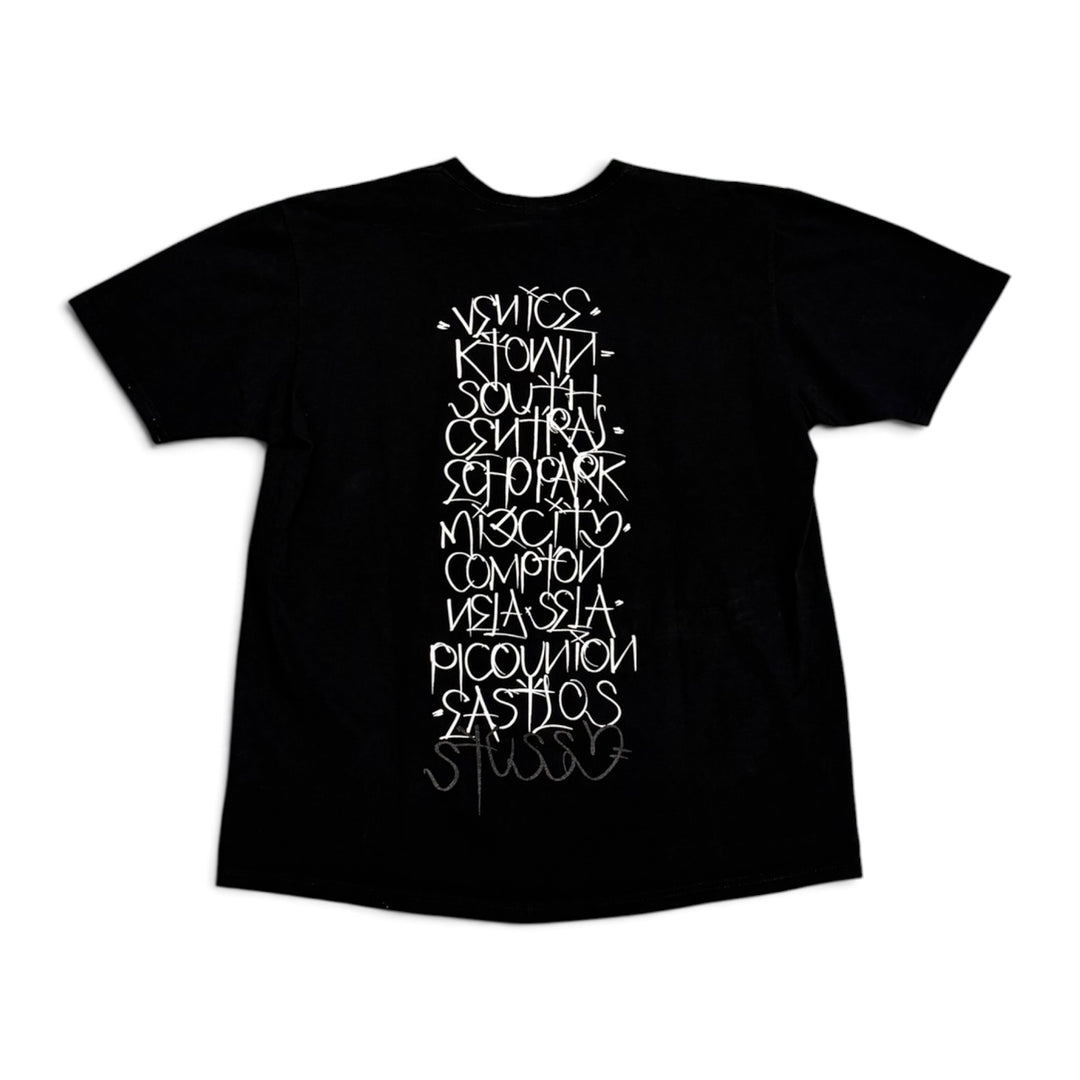 Stussy Big Logo Graphic T shirt Black (L)