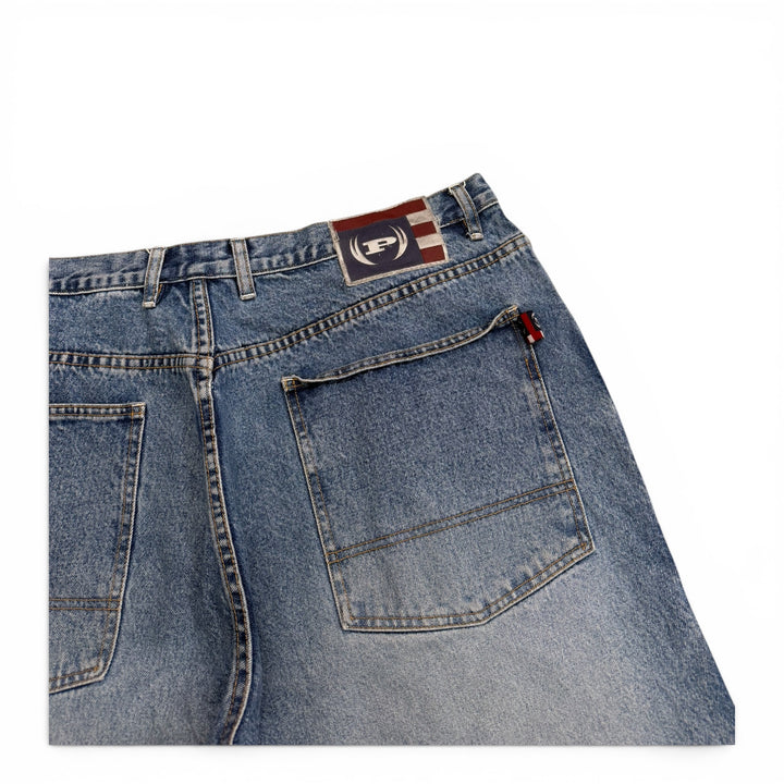 Vintage Phat Farm Baggy Denim Shorts Blue (40")