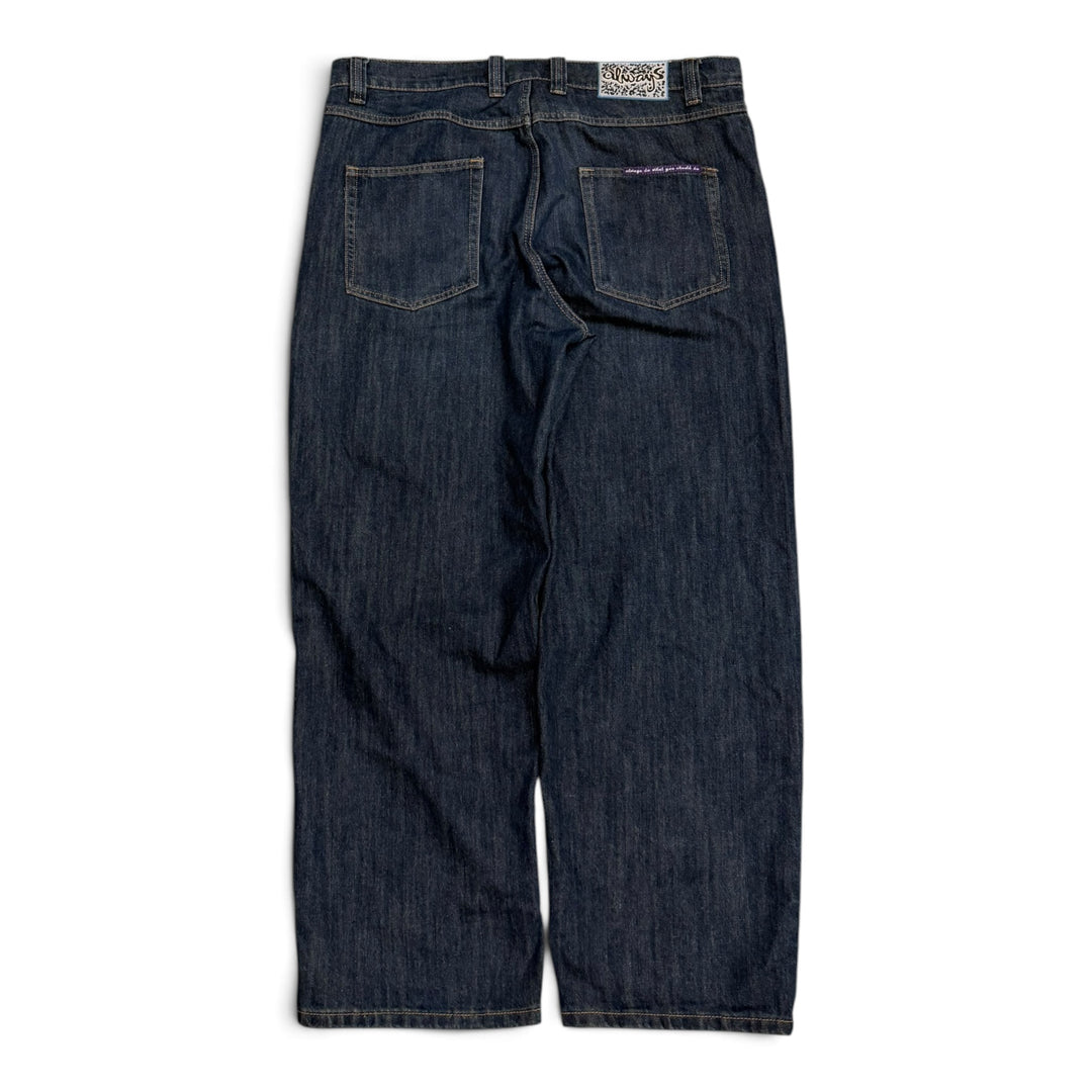 Always Do What You Should Do Baggy Jeans Blue (XXL)