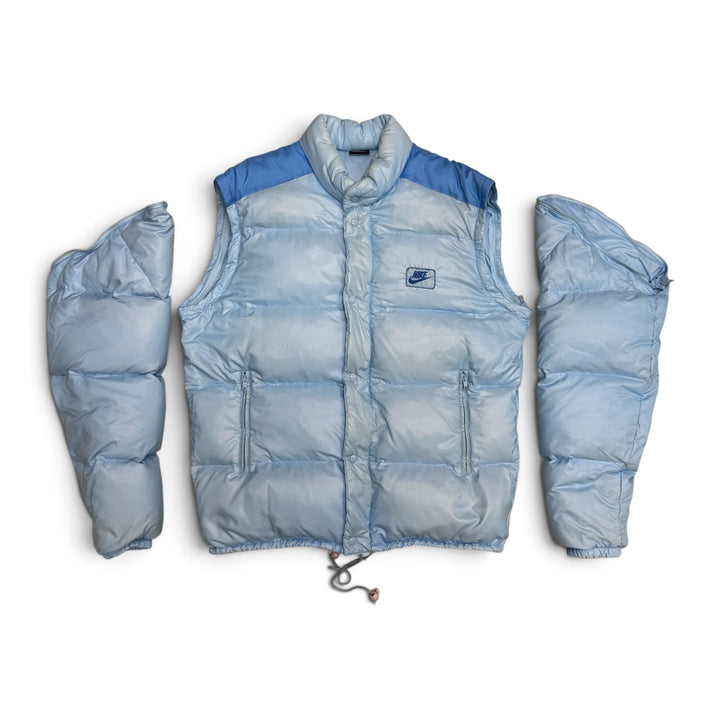 Vintage Rare Nike Puffer Jacket Light Blue (XXL)