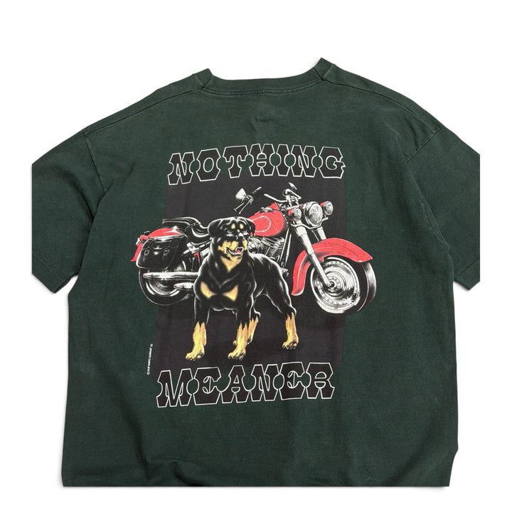 Vintage Single Stitch Top Dawg Graphic T shirt Green (XL)