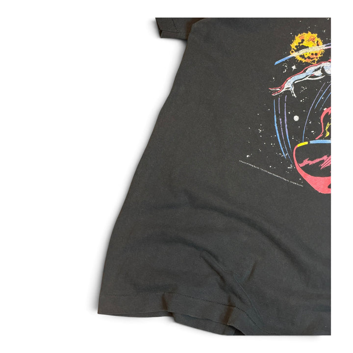 1991 Vintage Silver Surfer Black Graphic T-Shirt (XL)