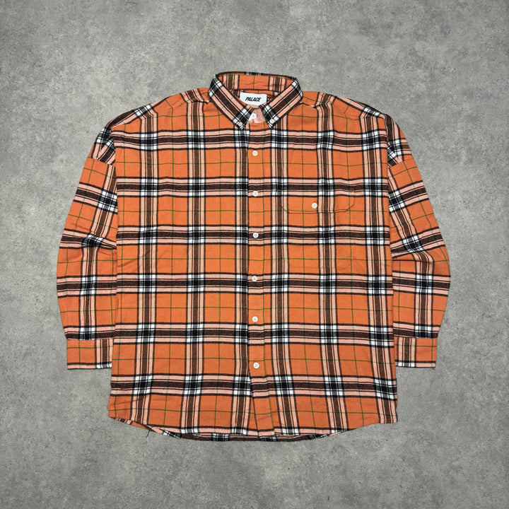 Palace Orange Checkered Lumber Yak Shirt (M)
