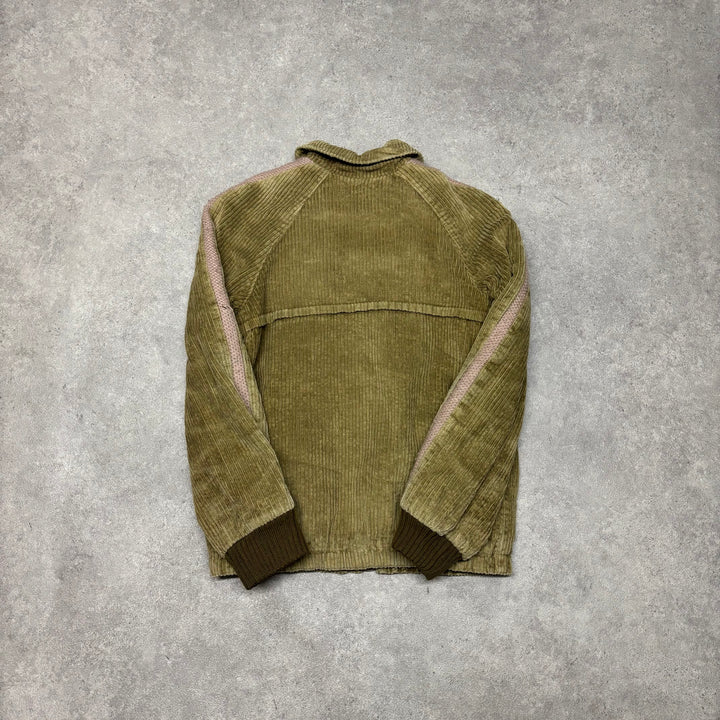 Vintage Corduroy Beige Full Zip Jacket (XS)