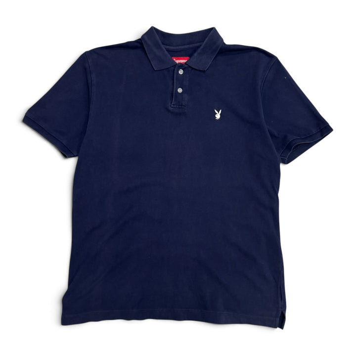 Supreme Navy Playboy Polo Shirt (L)