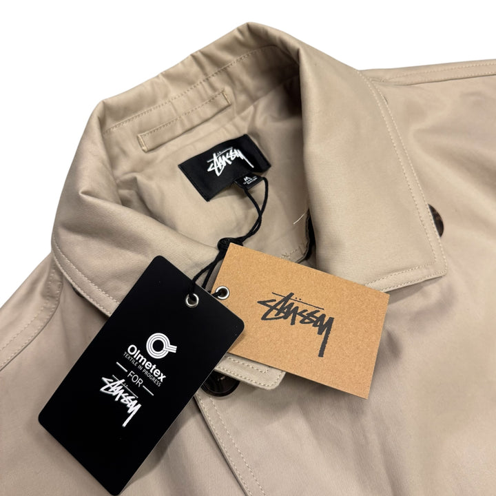 Stussy Beige Solar Trench Coat (M)