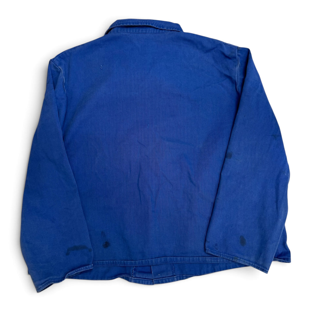 Vintage Distressed Blue French Chore Jacket (XL)