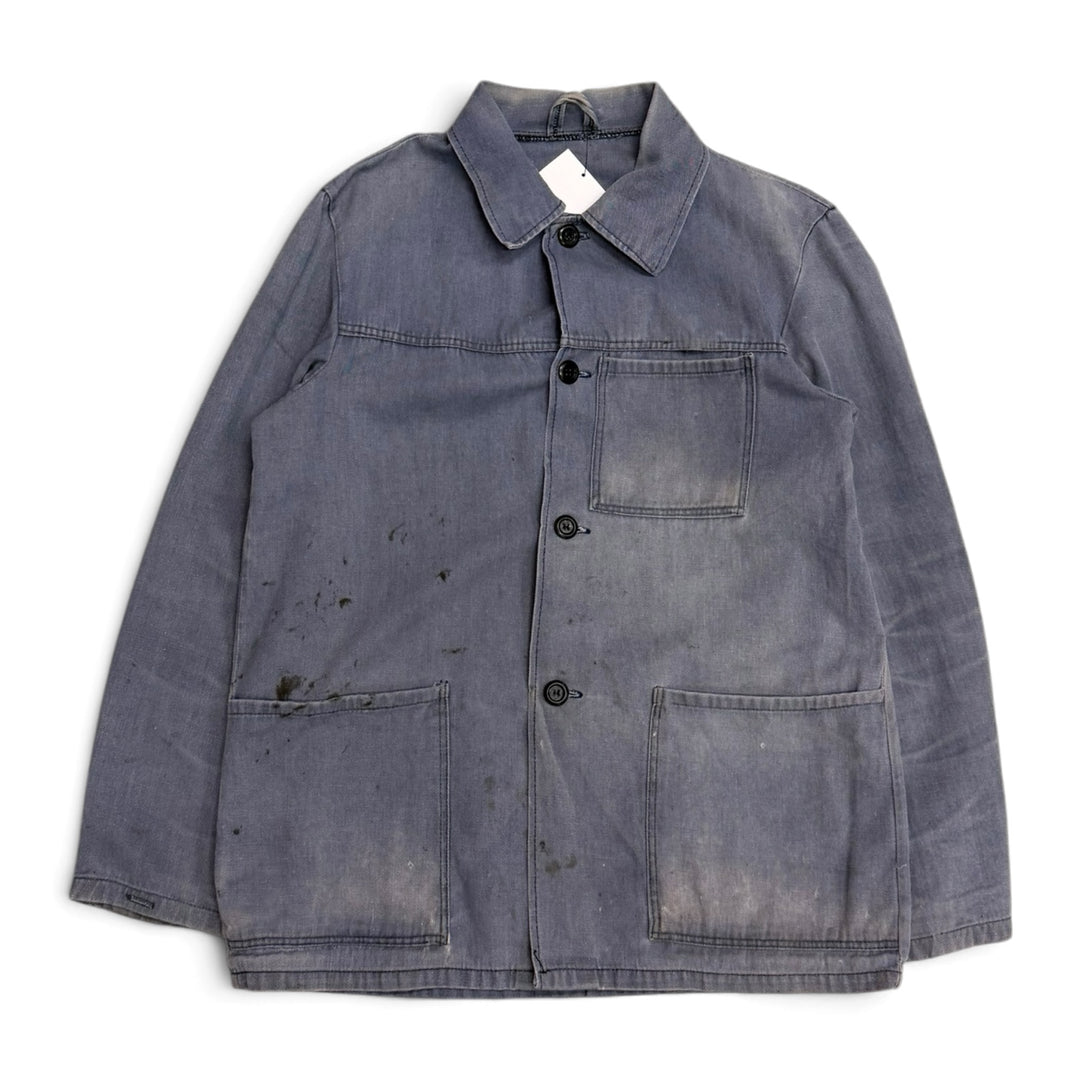 Vintage French Chore Jacket Faded Blue (S)