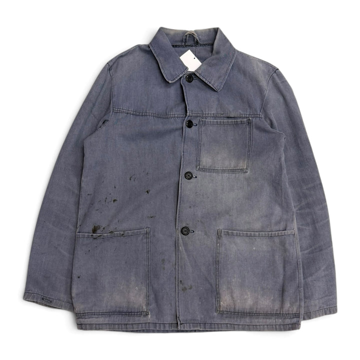 Vintage French Chore Jacket Faded Blue (S)