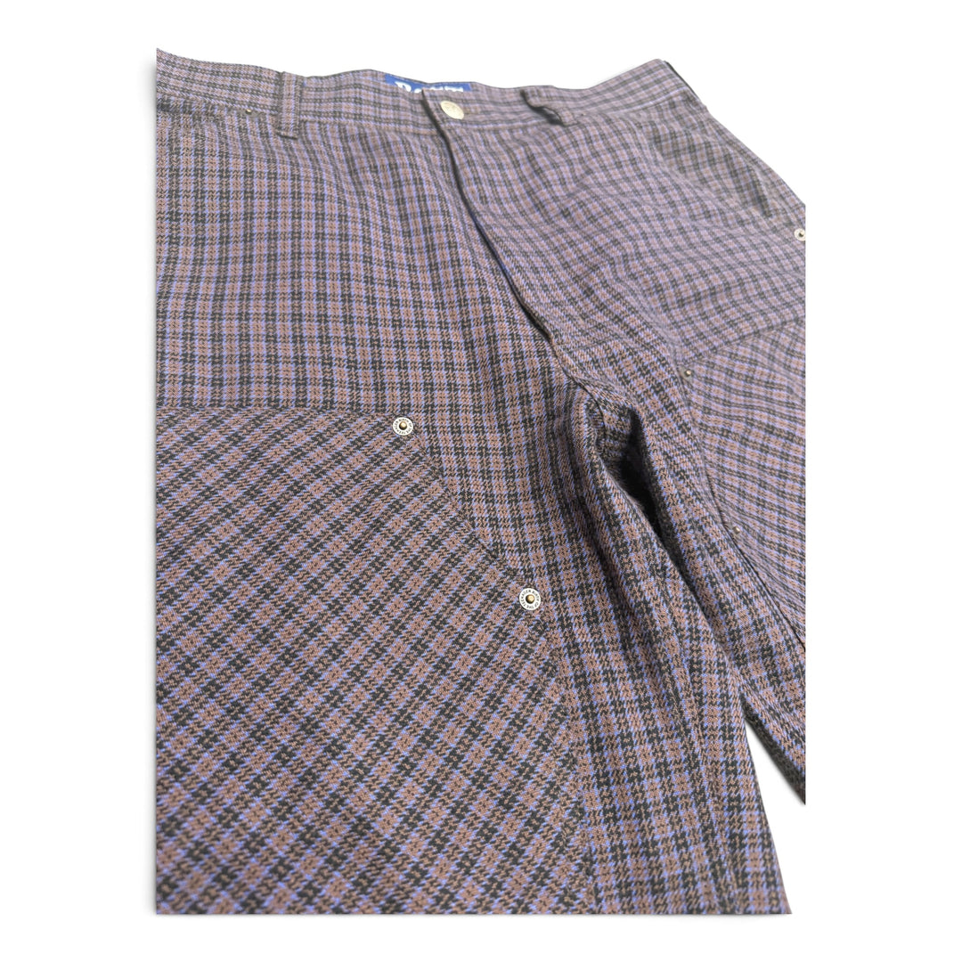 Bott Plaid Double Knee Shorts Purple (M)