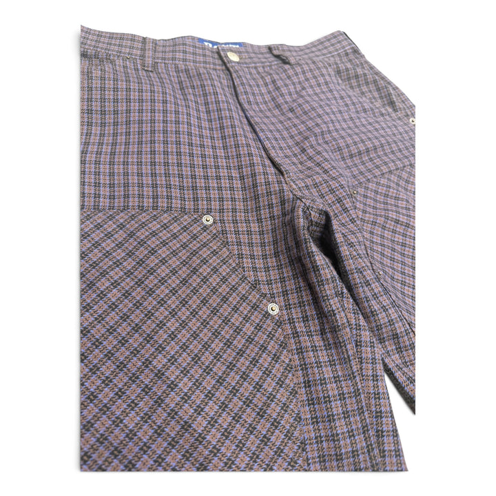 Bott Plaid Double Knee Shorts Purple (M)
