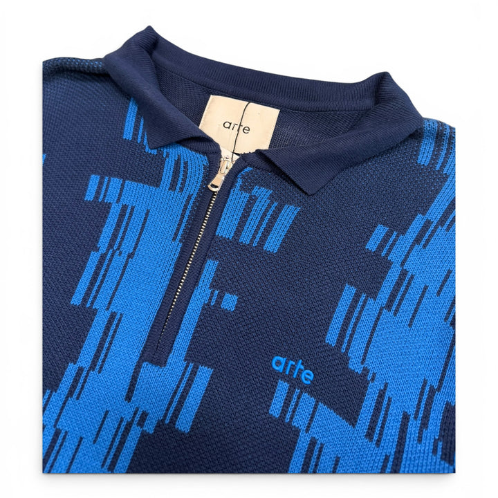 Arte Quarter Zip Jumper Navy (M)