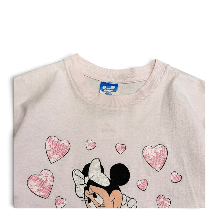 Vintage Single Stitch Minnie Graphic T shirt Pink (M)