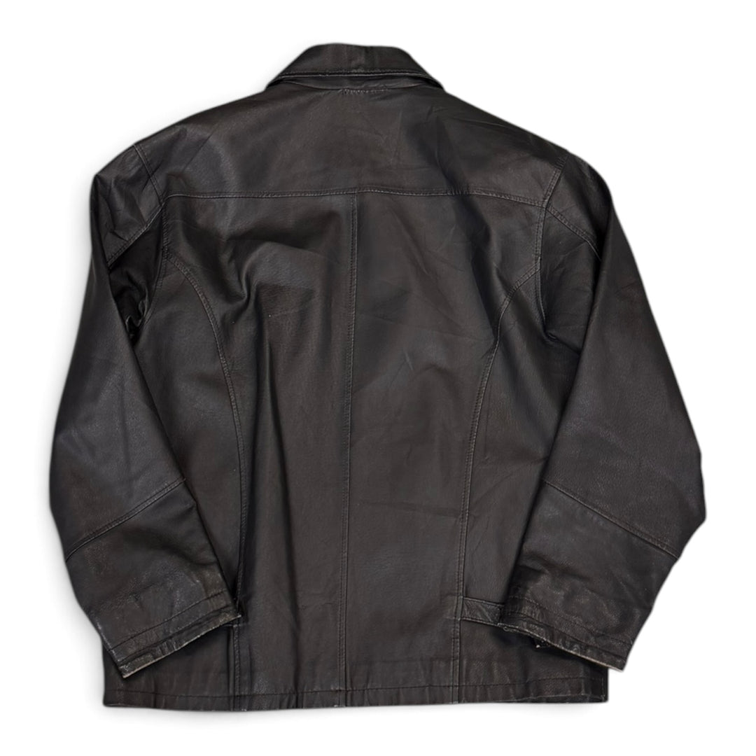 Vintage Soft Leather Jacket Black (L)