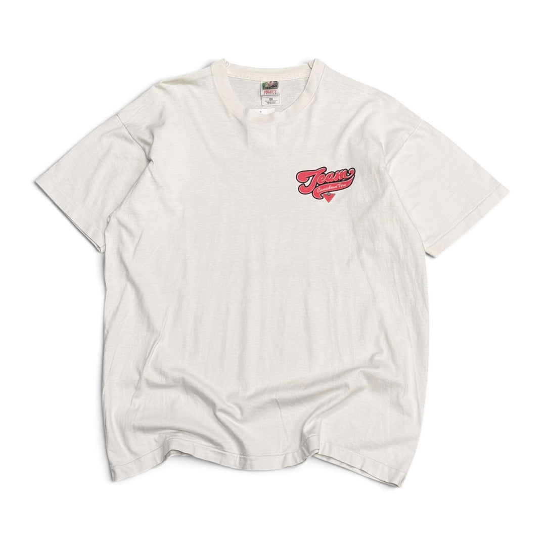 Vintage Team Canadian Live Graphic T shirt White (XL)