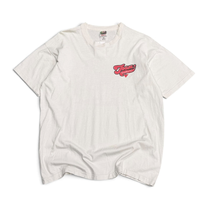 Vintage Team Canadian Live Graphic T shirt White (XL)