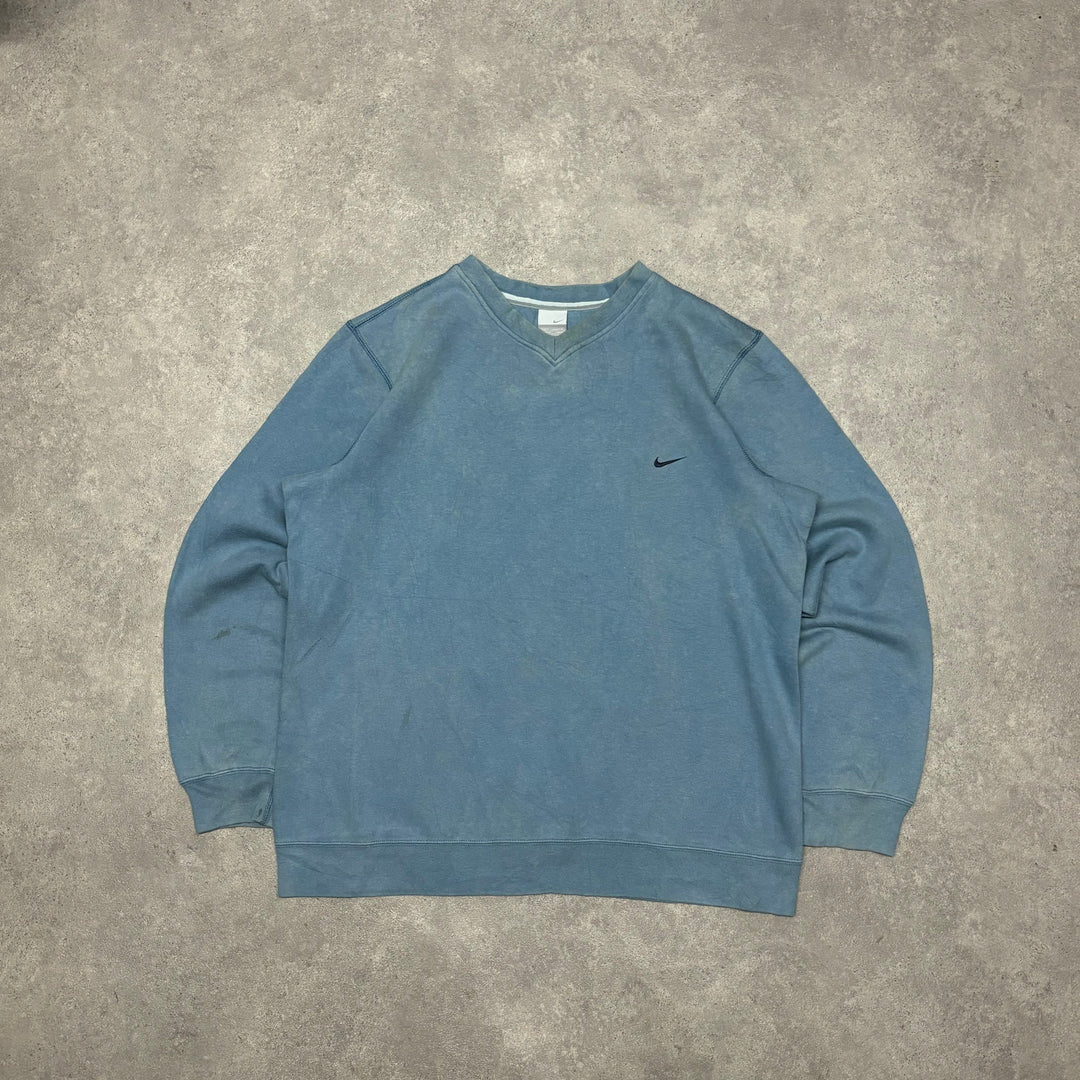 00's Vintage Nike Essentials Light Blue Sweatshirt (L)