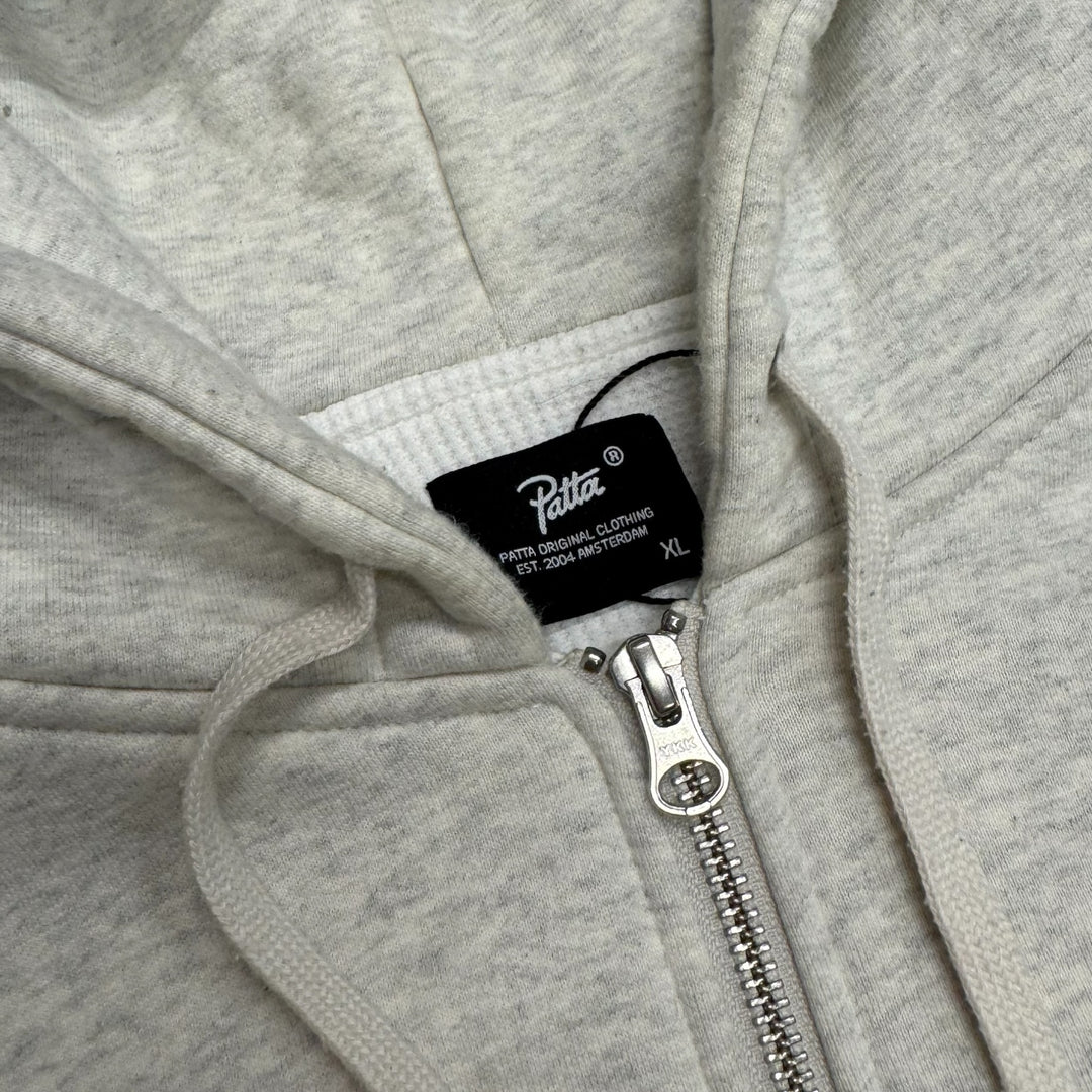 Patta Double Zip Hoodie White (XL)