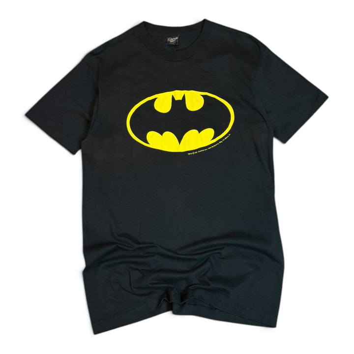 80's Vintage Batman Black Graphic T-Shirt (M)