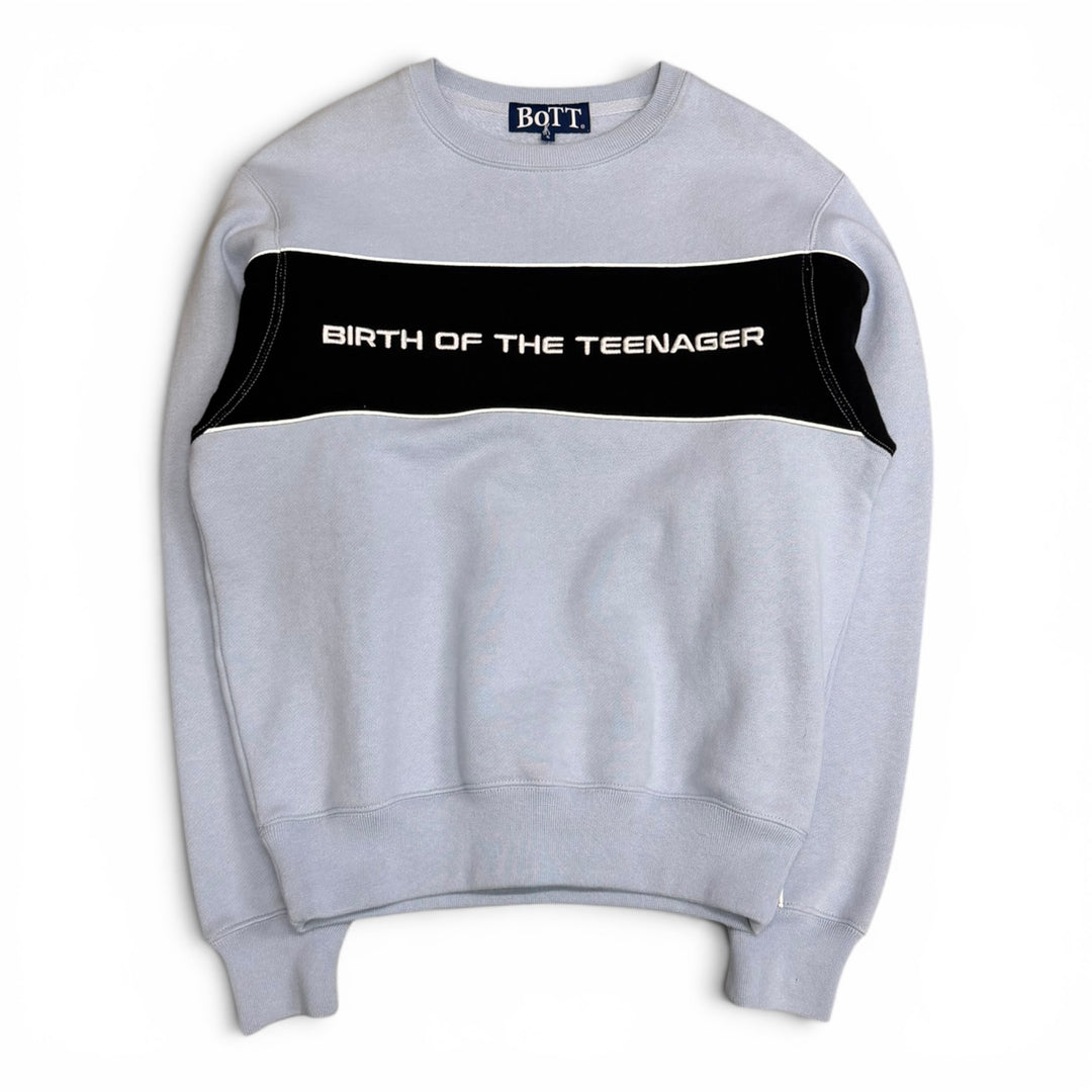 Bott Spell Out Crew Neck Sweatshirt Blue (S)