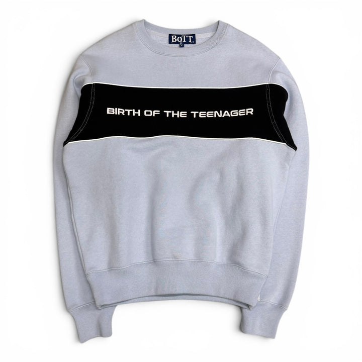 Bott Spell Out Crew Neck Sweatshirt Blue (S)