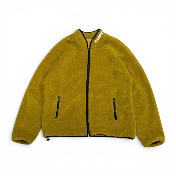 Carpet Company Yellow Sherpa Full Zip Fleece Jacket (XL)