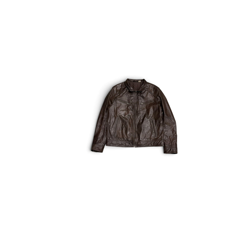 Vintage Leather Jacket Brown (M)