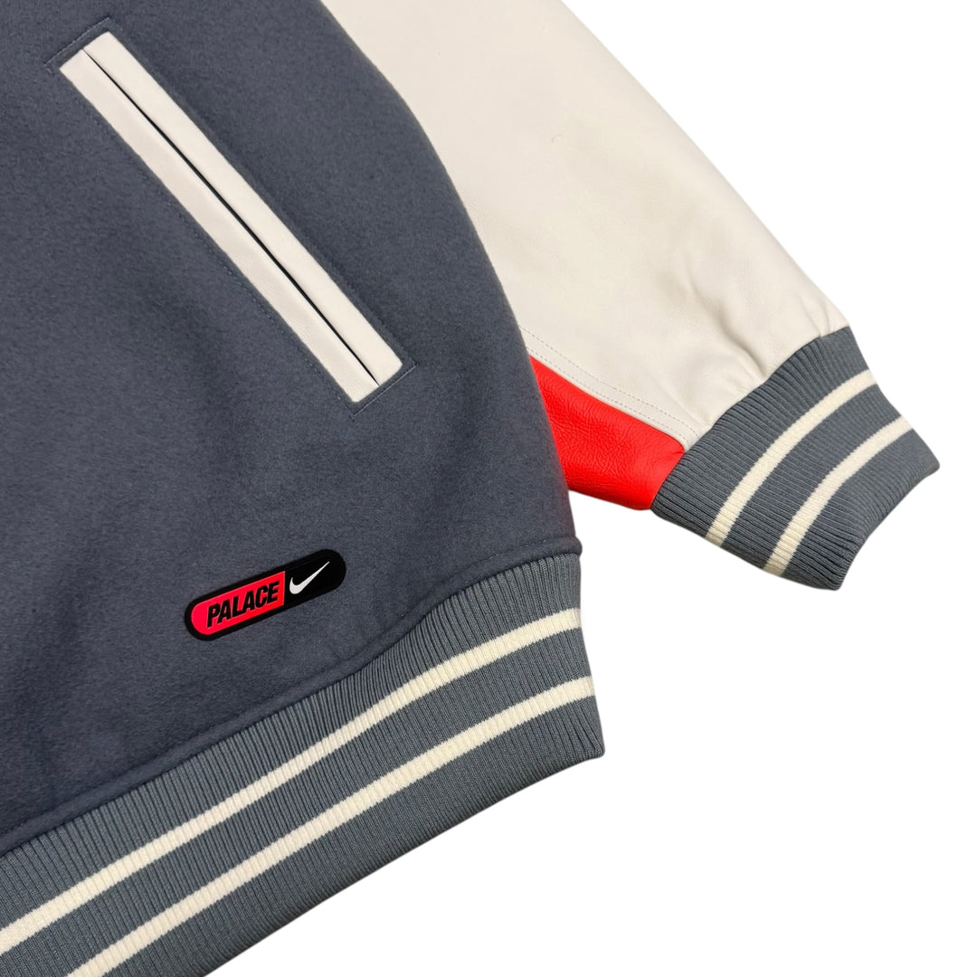 Palace x Nike England Grey Varsity Jacket (XXL)
