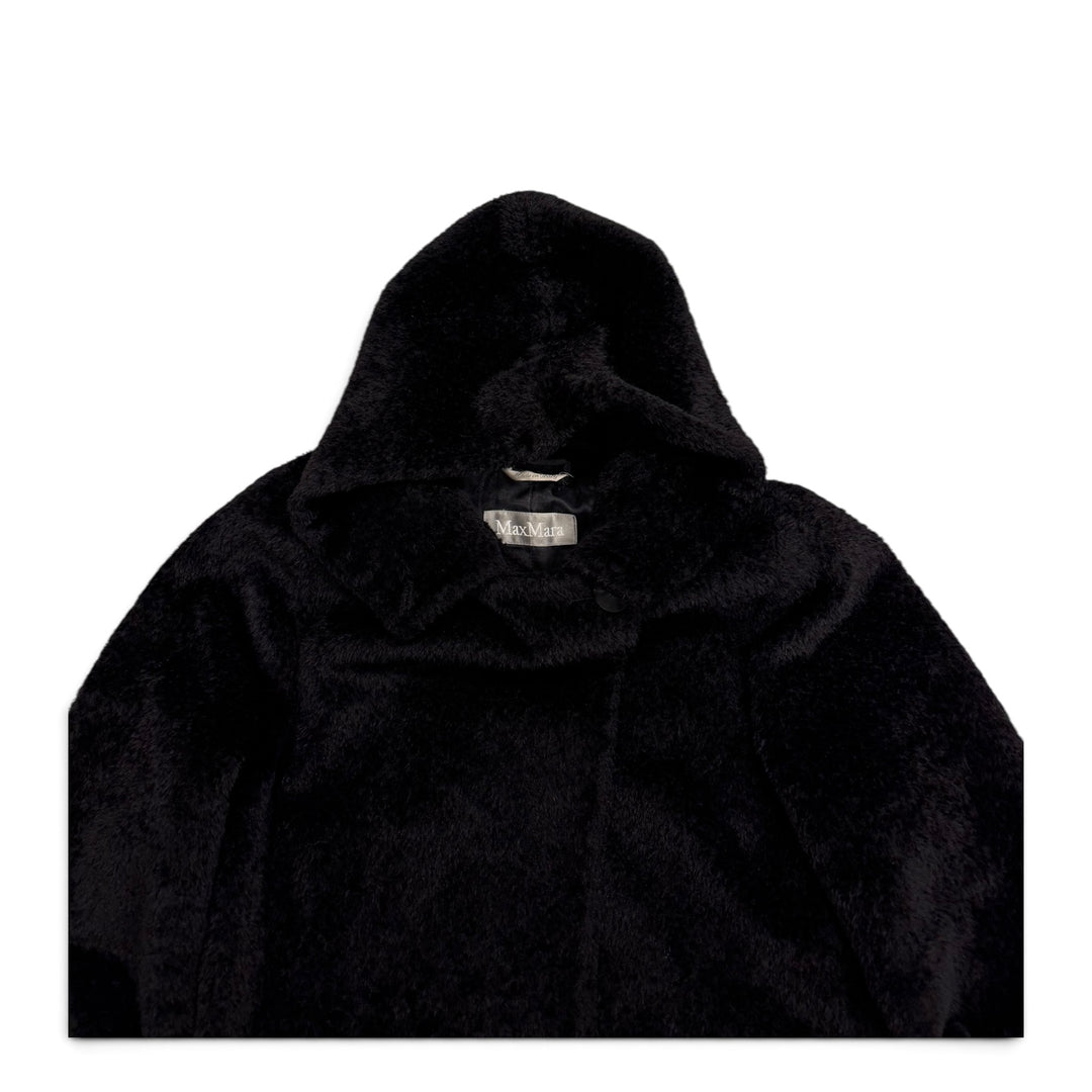 Max Mara Icon Alpaca Teddy Coat Black (M)