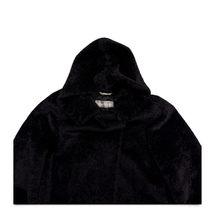 Max Mara Icon Alpaca Teddy Coat Black (M)