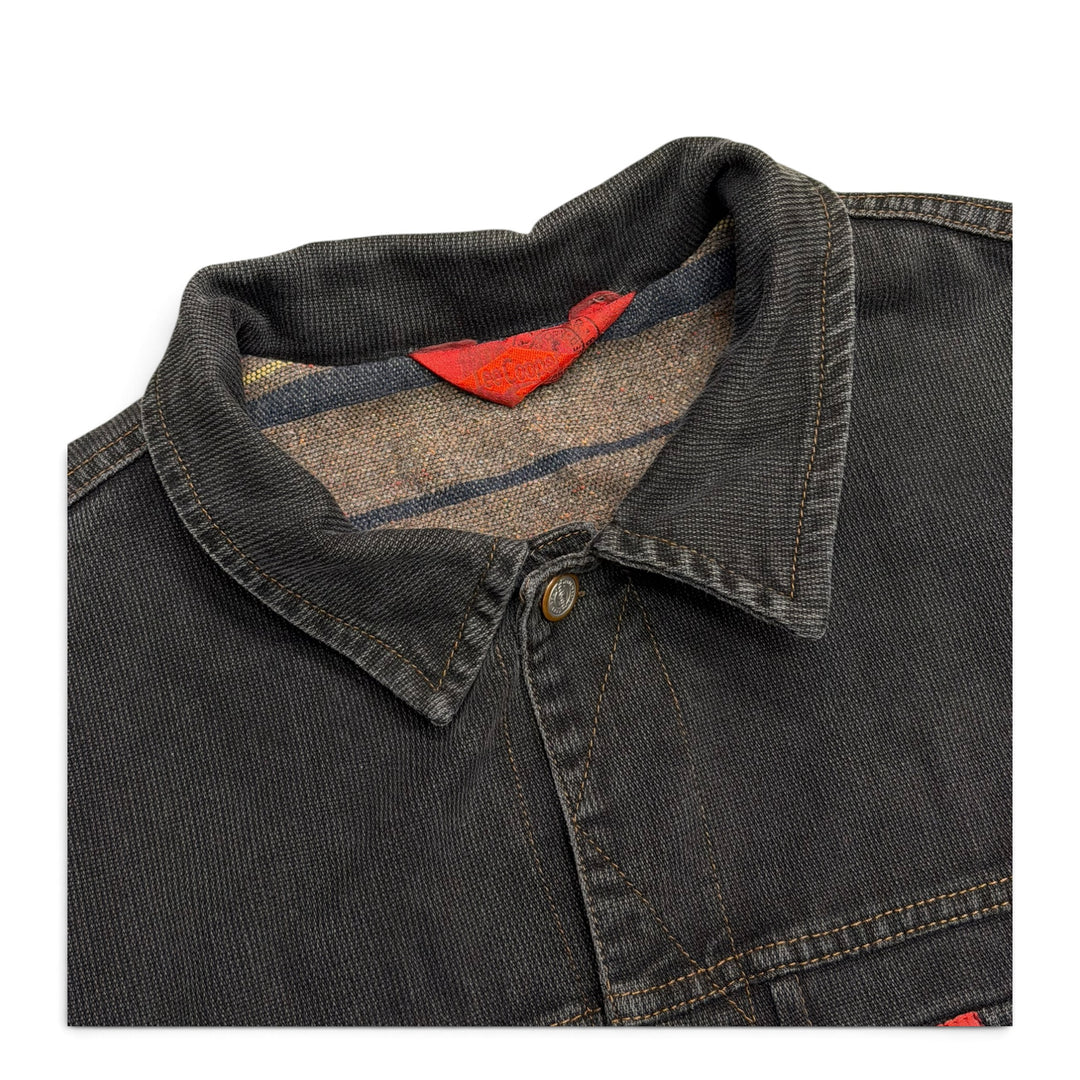 Vintage Lee Cooper Blanked Lined Jacket Dark Grey (XL)